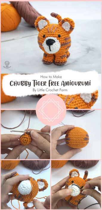 Chubby Tiger Free Amigurumi Pattern By Little Crochet Farm