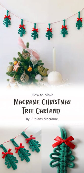 Macrame Christmas Tree Garland By Rutilans Macrame