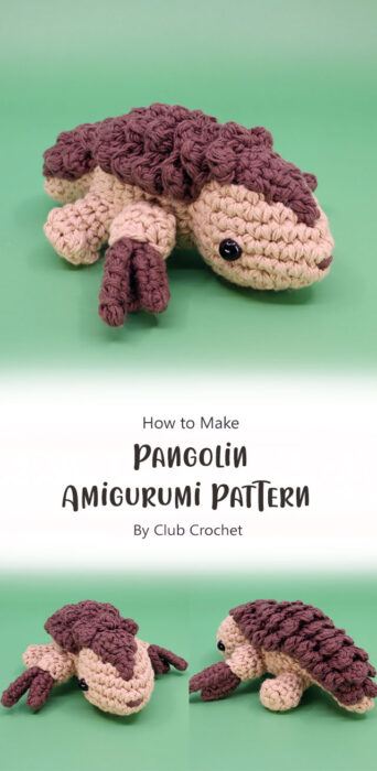 Pangolin Amigurumi Pattern By Club Crochet
