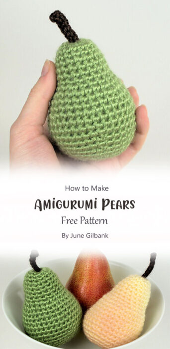 Amigurumi Pears By June Gilbank