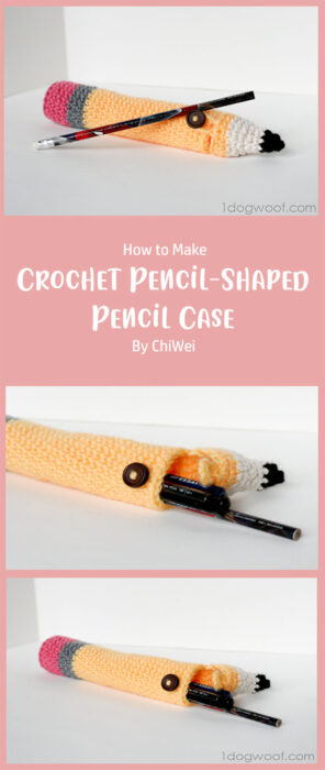Crochet Pencil-Shaped Pencil Case By ChiWei