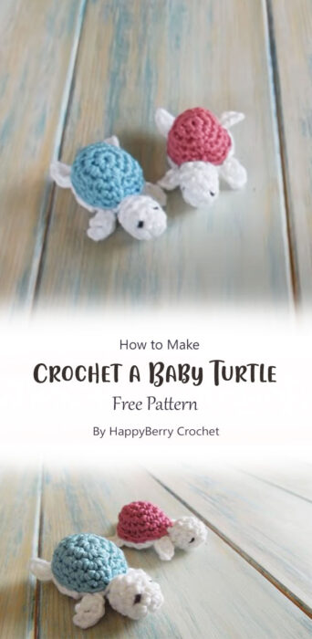Crochet a Baby Turtle By HappyBerry Crochet