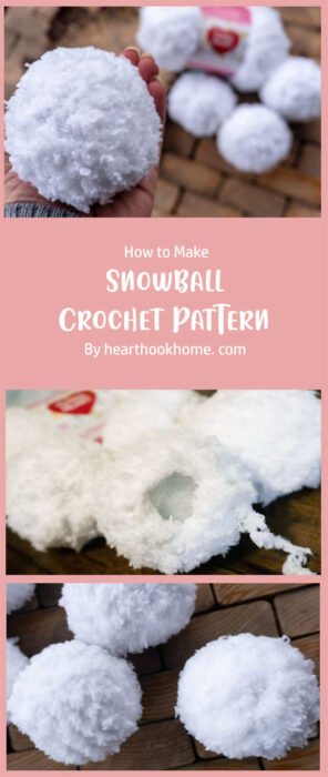 Snowball Crochet Pattern By hearthookhome. com