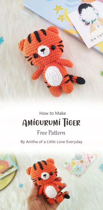 Amigurumi Tiger Pattern By Anitha of a Little Love Everyday