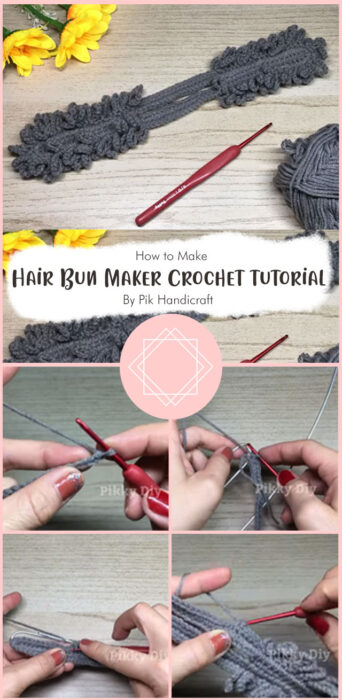 Hair Bun Maker Crochet tutorial By Pik Handicraft