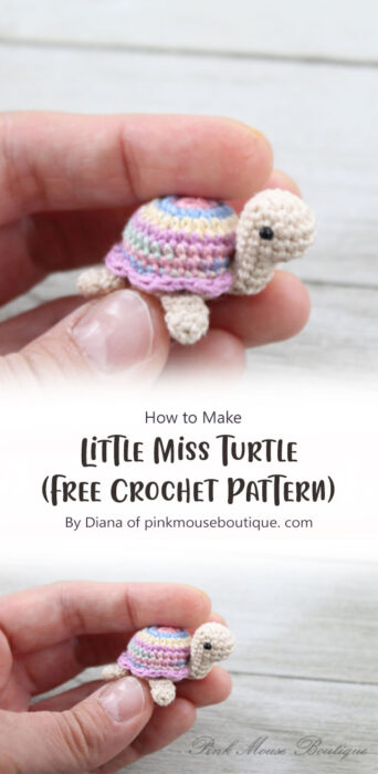 Little Miss Turtle (Free Crochet Pattern) By Diana of pinkmouseboutique. com
