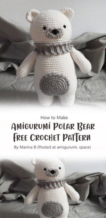 Amigurumi Polar Bear Free Crochet Pattern By Marina B (Posted at amigurumi. space)
