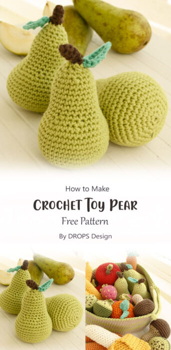 Crochet Toy Pear By DROPS Design