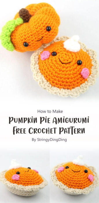 Pumpkin Pie Amigurumi - Free Crochet Pattern By StringyDingDing
