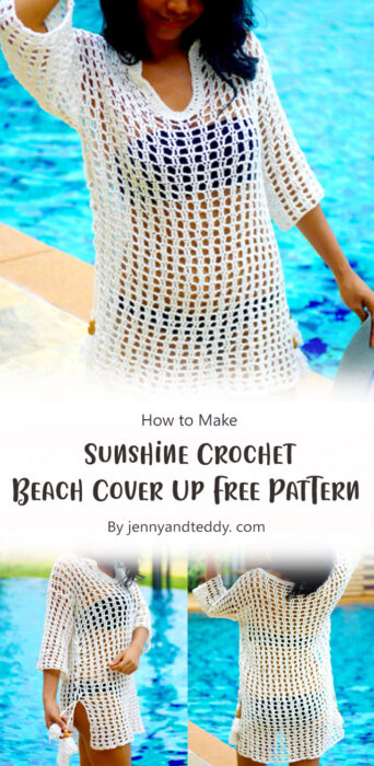 Sunshine Crochet Beach Cover Up Free Pattern By jennyandteddy. com