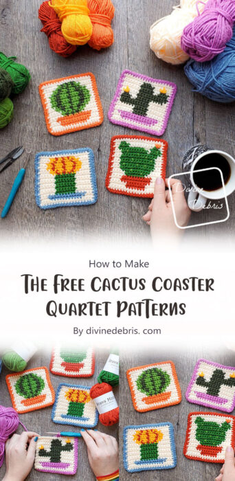 The Free Cactus Coaster Quartet Patterns By divinedebris. com