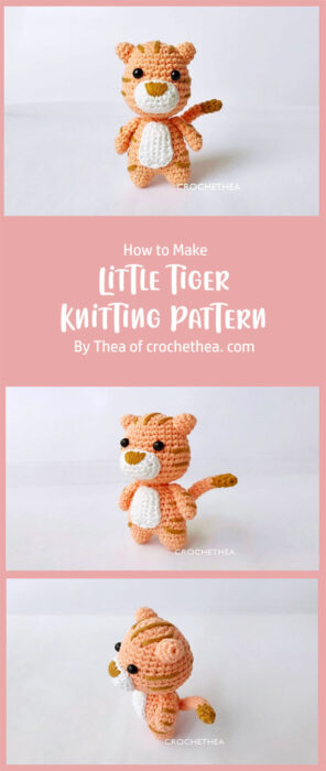 Little Tiger Knitting Pattern By Thea of crochethea. com