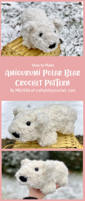 Amigurumi Polar Bear - Crochet Pattern By MELISSA of craftykittycrochet. com