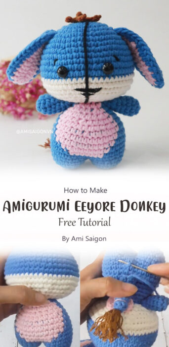 Amigurumi Eeyore Donkey Crochet Pattern By Ami Saigon