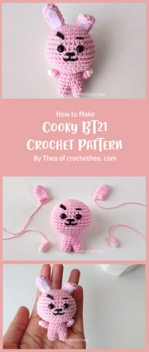 Cooky BT21 Crochet Pattern By Thea of crochethea. com