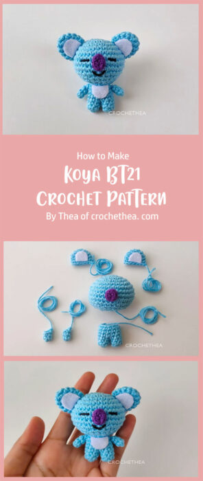Koya BT21 Crochet Pattern By Thea of crochethea. com
