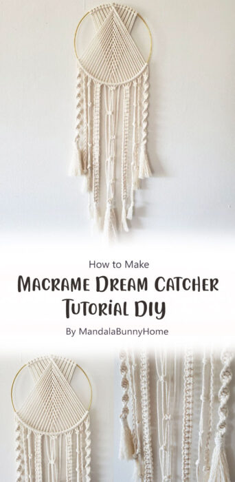 Macrame Dream Catcher Tutorial DIY By MandalaBunnyHome
