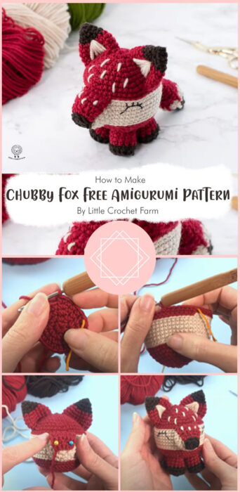 Chubby Fox Free Amigurumi Pattern By Little Crochet Farm