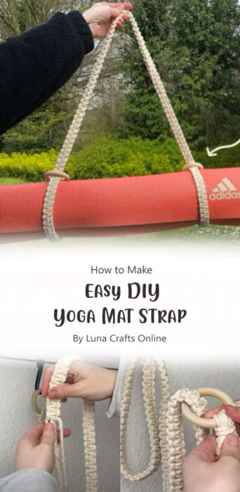 Easy DIY Yoga Mat Strap By Luna Crafts Online