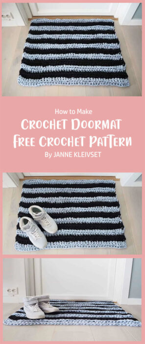 Crochet Doormat - Free Crochet Pattern By JANNE KLEIVSET