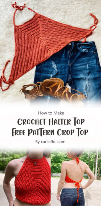 Crochet Halter Top - Free Crochet Pattern Crop Top By carlieflo. com