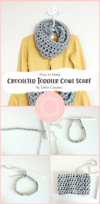 Crocheted Toddler Cowl Scarf - Free Pattern By Delia Creates