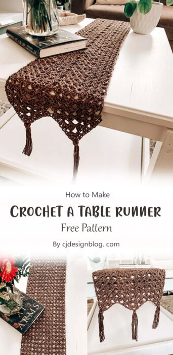 How to crochet a table runner By cjdesignblog. com