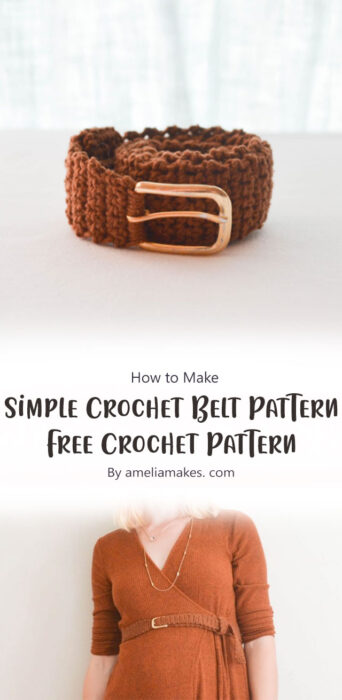 Simple Crochet Belt Pattern-Free Crochet Pattern By ameliamakes. com