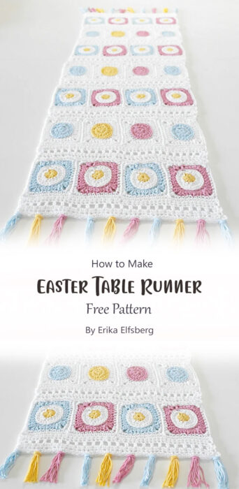 Easter Table Runner By Erika Elfsberg
