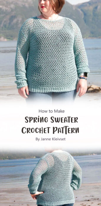 Spring Sweater Crochet Pattern By Janne Kleivset