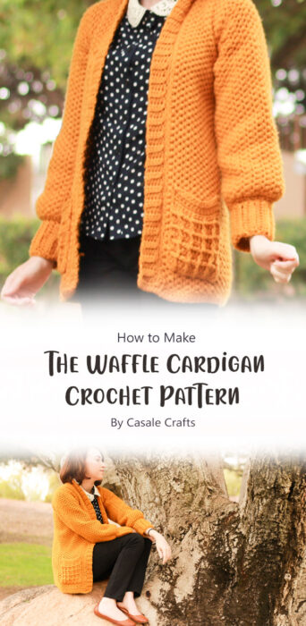 The Waffle Cardigan Crochet Pattern By Casale Crafts