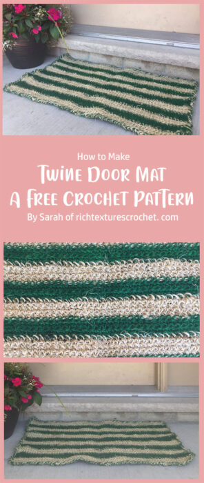 Twine Door Mat - A Free Crochet Pattern By Sarah of richtexturescrochet. com