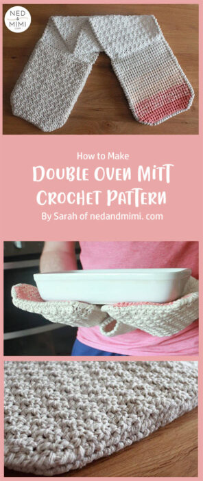 Double Oven Mitt Crochet Pattern By Sarah of nedandmimi. com