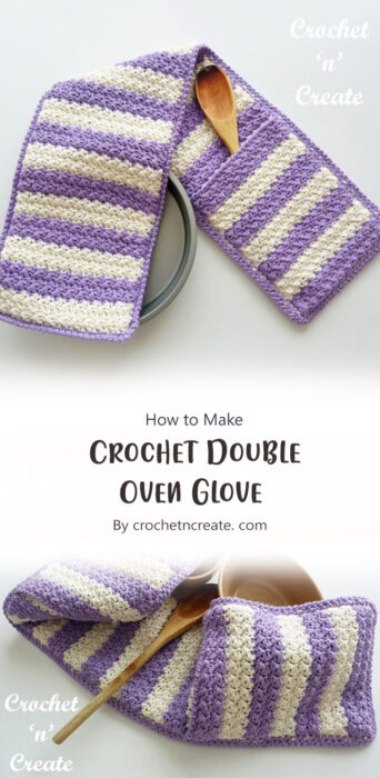 Crochet Double Oven Glove By crochetncreate. com