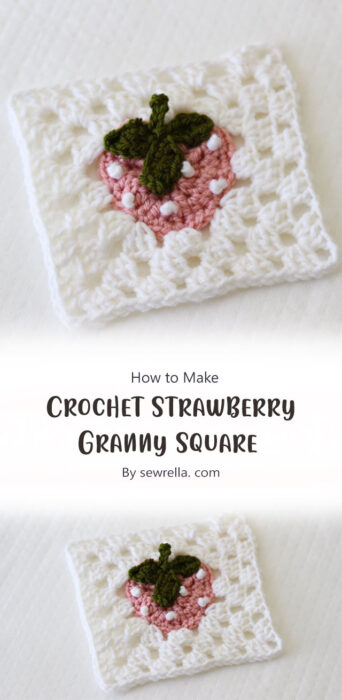 Crochet Strawberry Granny Square By sewrella. com