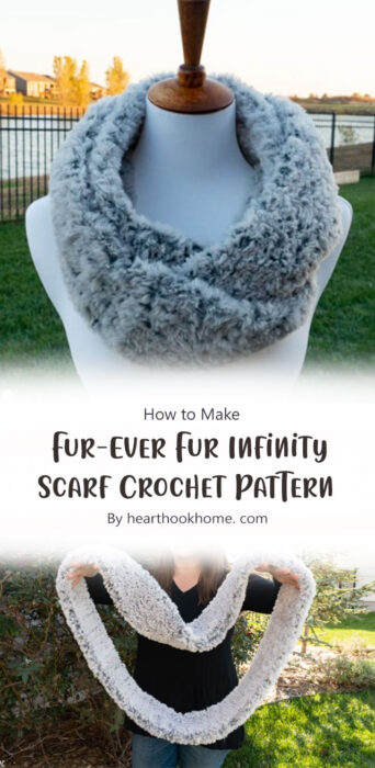 Fur-Ever Fur Infinity Scarf Crochet Pattern By hearthookhome. com