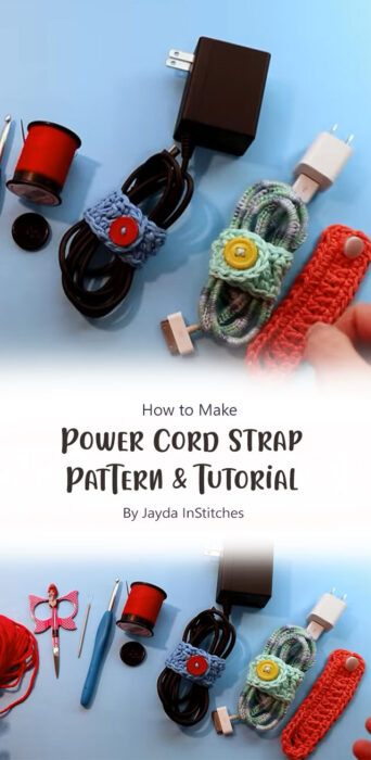 Power Cord Strap - Pattern & Tutorial By Jayda InStitches