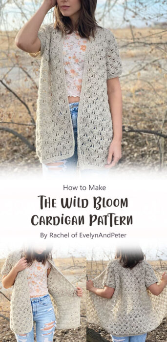 The Wild Bloom Cardigan Pattern By Rachel of EvelynAndPeter