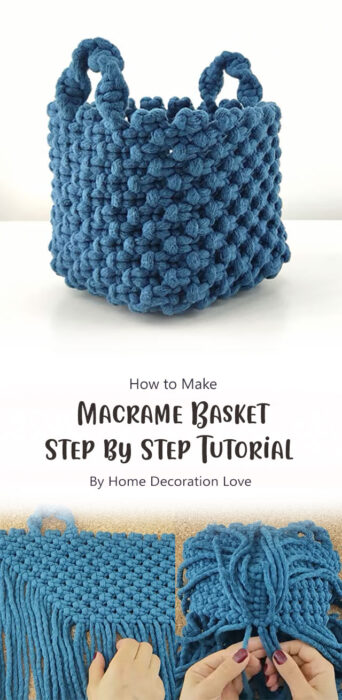 Macrame Basket - Step by Step Tutorial By Home Decoration Love