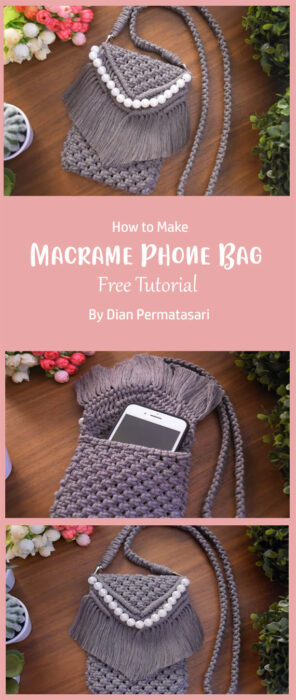 Macrame Phone Bag By Dian Permatasari