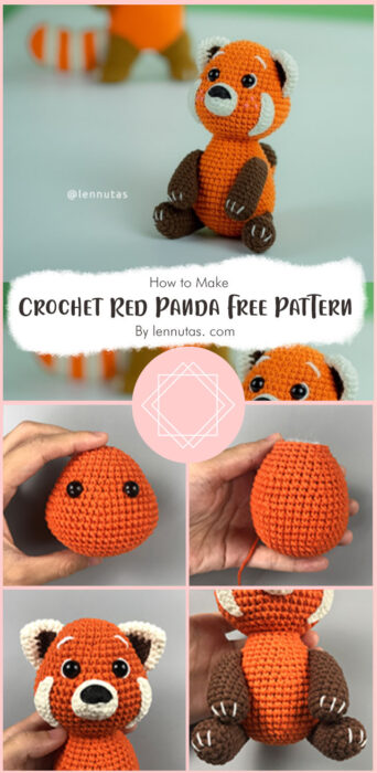 Crochet Red Panda Free Pattern By lennutas. com
