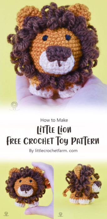 Little Lion Free Crochet Toy Pattern By littlecrochetfarm. com