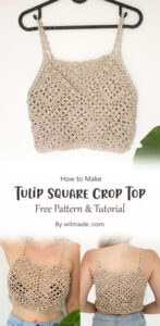 7 Granny Square Crop Top Free Crochet Pattern Ideas - Carolinamontoni.com