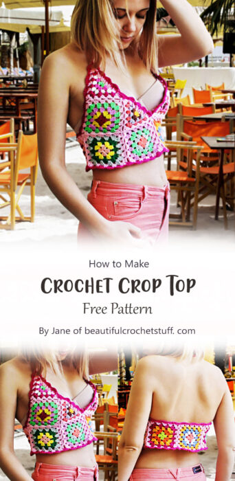 Crochet Crop Top Pattern By Jane of beautifulcrochetstuff. com