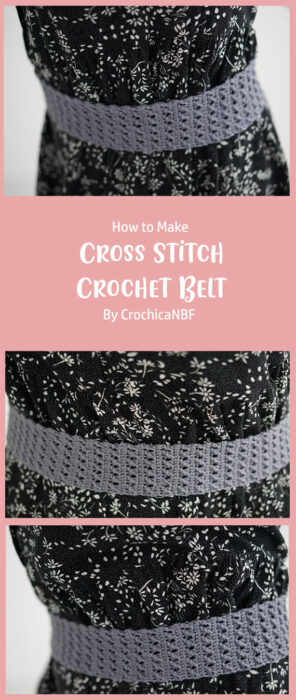 Cross Stitch Crochet Belt By CrochicaNBF