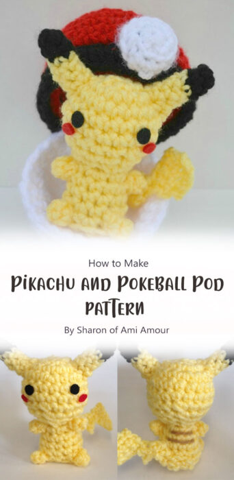 Pikachu and Pokeball Pod pattern By Sharon of Ami Amour