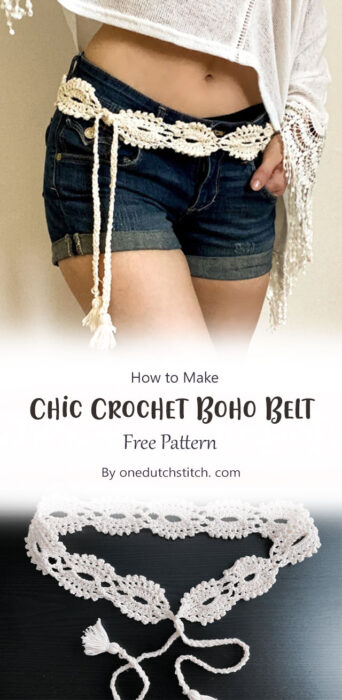Chic Crochet Boho Belt By onedutchstitch. com
