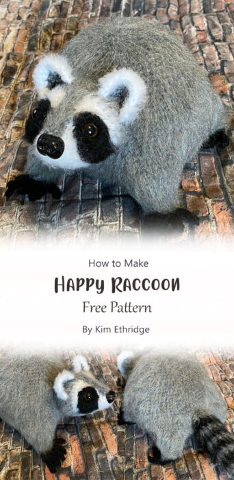 Happy Raccoon By Kim Ethridge