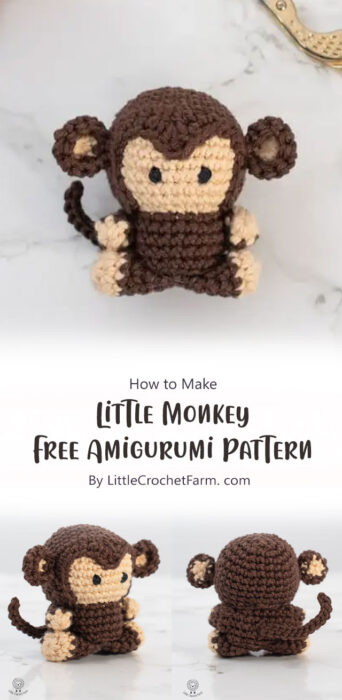 Little Monkey Free Amigurumi Pattern By LittleCrochetFarm. com