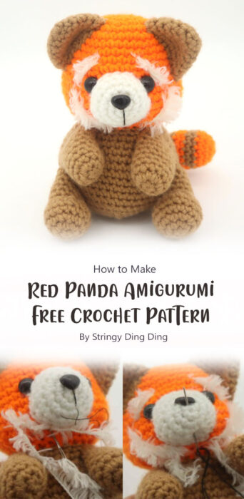 Red Panda Amigurumi - Free Crochet Pattern By Stringy Ding Ding